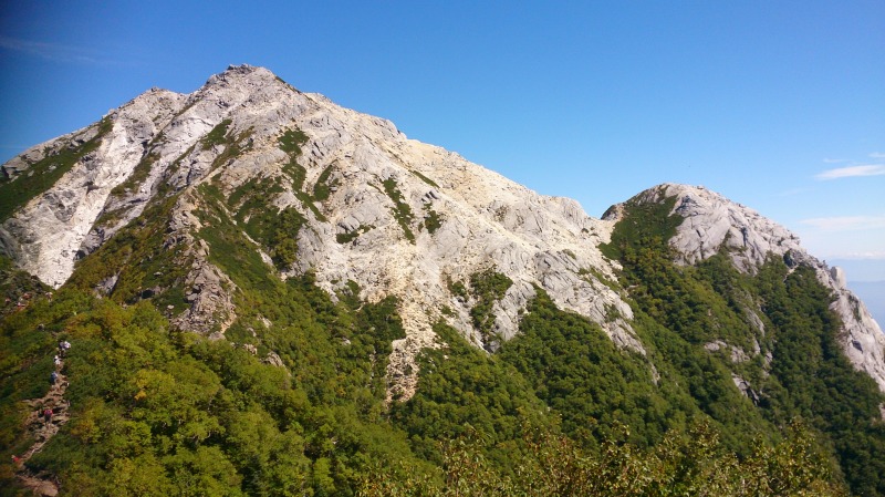 快晴の甲斐駒ケ岳